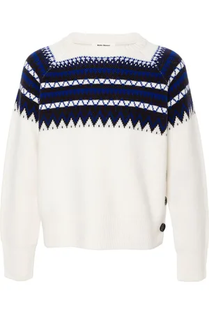 WALES BONNER Mist Fair Isle sweater
