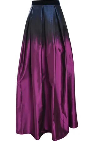 TALBOT RUNHOF Ombré jacquard maxi skirt