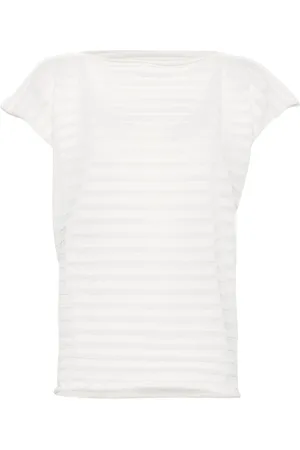 PLEATS PLEASE ISSEY MIYAKE Mesh knitted top