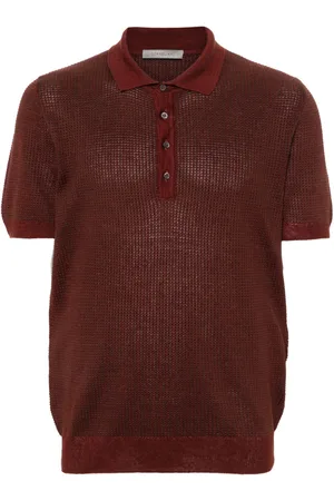 corneliani Short-sleeve knitted polo shirt