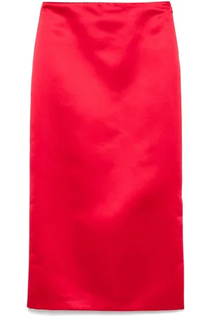 VIVETTA Satin midi skirt