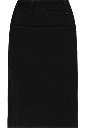 LEMAIRE Denim midi skirt