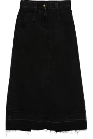 Palm Angels Denim maxi skirt