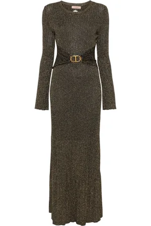 Twin-Set Long rib knit dress