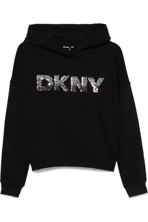 DKNY Sequin-logo hoodie