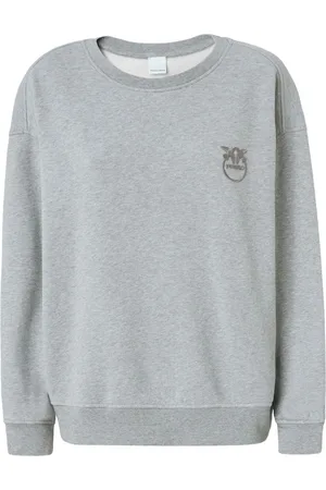 Pinko Love Birds-embroidered cotton sweatshirt