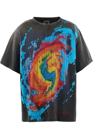 SAINT MXXXXXX X Cactus Plant Flea Market abstract-print T-shirt
