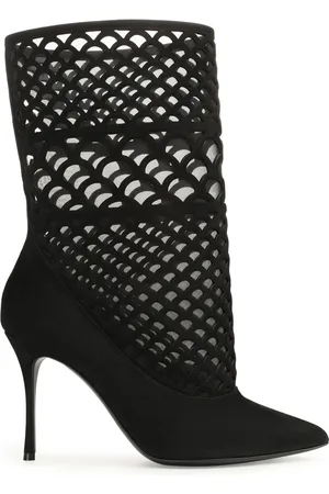 Sergio Rossi Sr Mermaid 90mm perforated ankle boots
