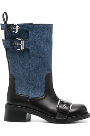 Moschino Logo-buckle detail boots