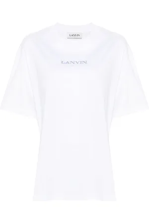 Lanvin Logo-embroidered cotton T-shirt