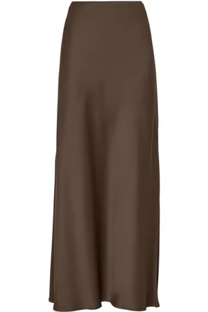 Brunello Cucinelli Bias-cut maxi skirt