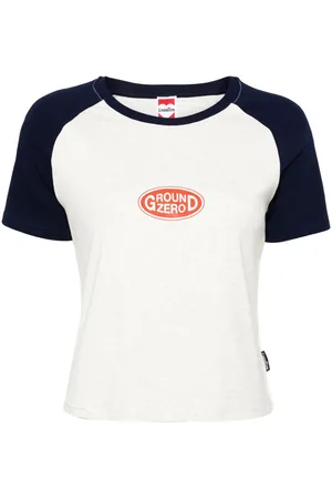 Ground Zero Logo-print cropped T-shirt