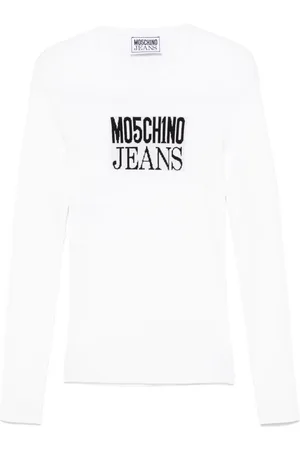 Moschino Logo-jacquard top