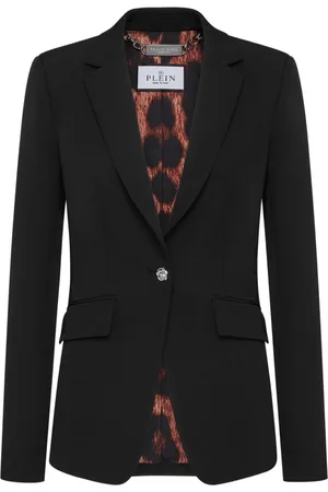 Philipp Plein Crystal-skull blazer