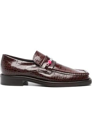 MARTINE ROSE Bead-logo loafers
