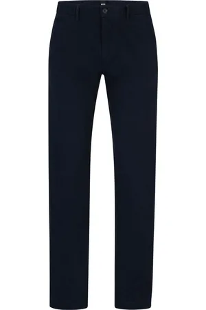 HUGO BOSS Mid-rise straight-leg chinos