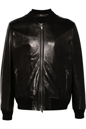 SALVATORE SANTORO Leather bomber jacket
