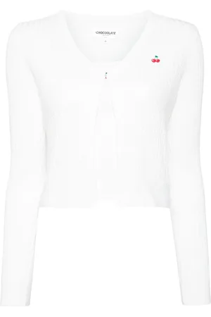 Chocoolate Embroidered cardigan top (set of two)