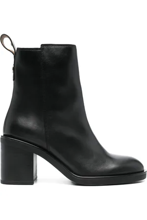 HUGO BOSS 75mm leather ankle boots
