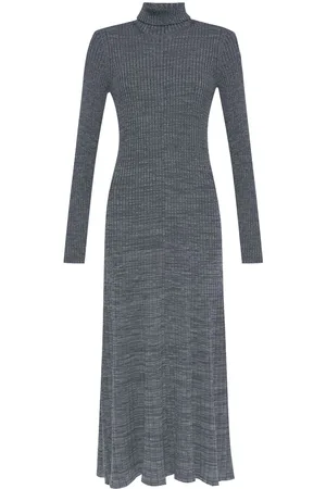 Moncler Logo-patch wool maxi dress