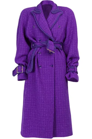 Rowen Rose Raglan-sleeve trench coat