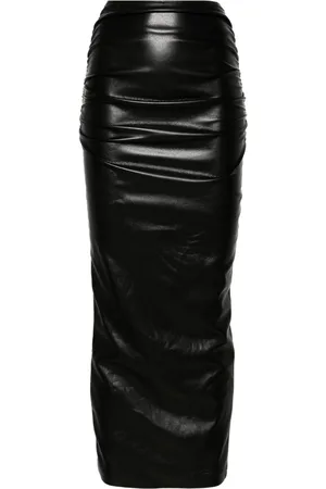Nanushka Hester ruched-detail midi skirt