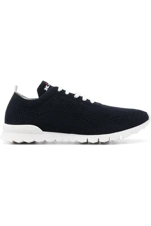 Kiton Logo-embroidered knitted sneakers