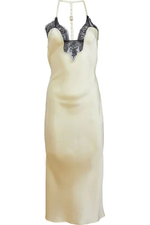 FLEUR DU MAL T-strap slip dress