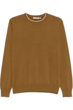 CANALI Contrasting-trim sweater