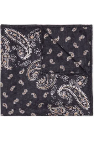 Brunello Cucinelli Printed silk pocket square