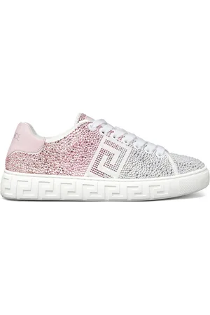 VERSACE Greca crystal-embellished sneakers