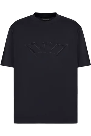 Emporio Armani Logo-raised jersey T-shirt