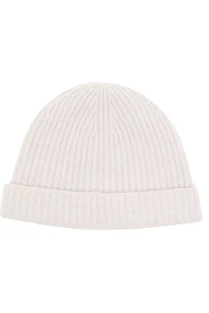 N.PEAL Cashmere ribbed beanie