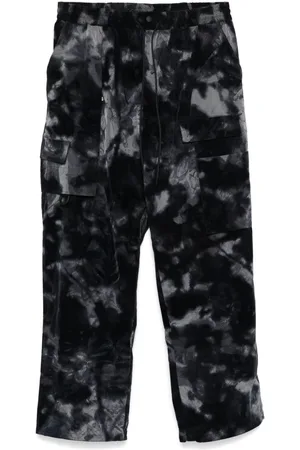Y-3 Abstract-print wide-leg trousers