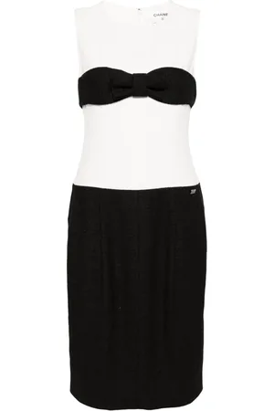 CHANEL 2009 colour-block dress
