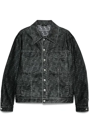 Fendi FF-motif denim jacket