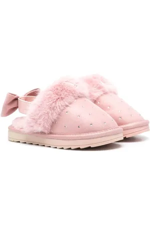 MONNALISA Crystal-embellished slippers