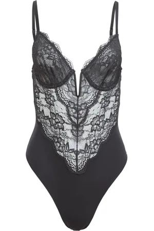 FLEUR DU MAL Bianca lace bodysuit