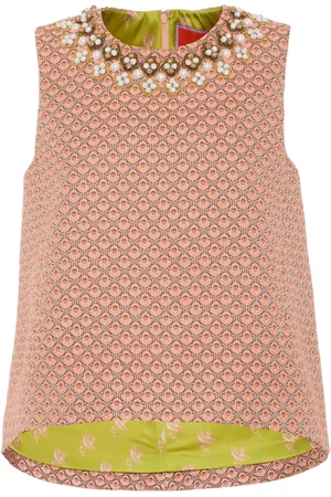 La DoubleJ La Scala embroidered top