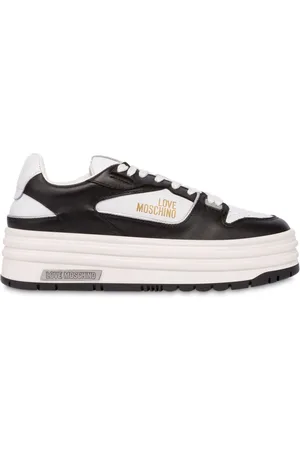 Moschino Heart-print lace-up sneakers