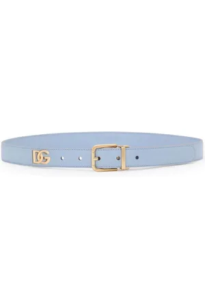 Dolce & Gabbana Logo plaque calfskin belt