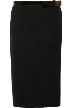 Prada Belted midi skirt