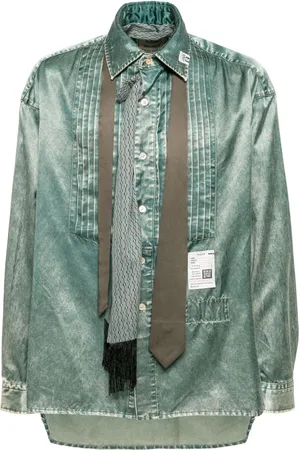 Maison Mihara Yasuhiro Logo-patch shirt