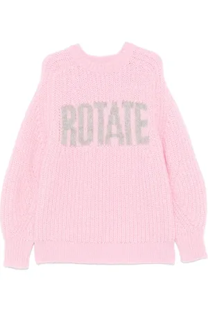 ROTATE Knitted-logo sweater