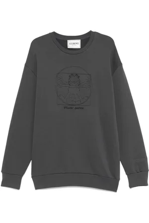 Iceberg Vitruvian Garfield-embroidered sweatshirt