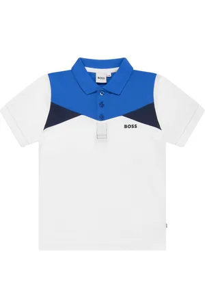 HUGO BOSS Panelled-design polo shirt
