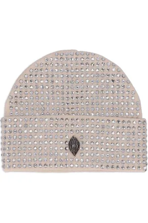 Kurt Geiger Crystal-embellished eagle beanie