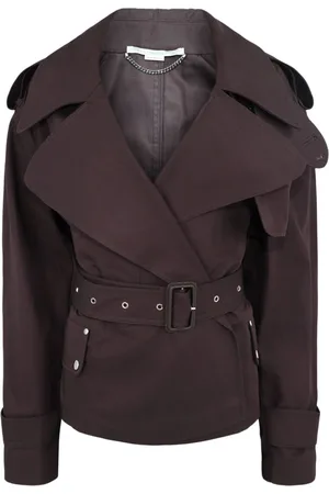 Stella McCartney Belted cropped trench jacket