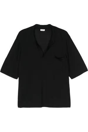 Saint Laurent Cassandre wool polo shirt
