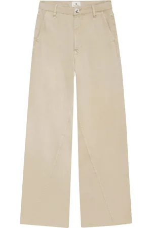 ANINE BING Briley curved-seam twill trousers
